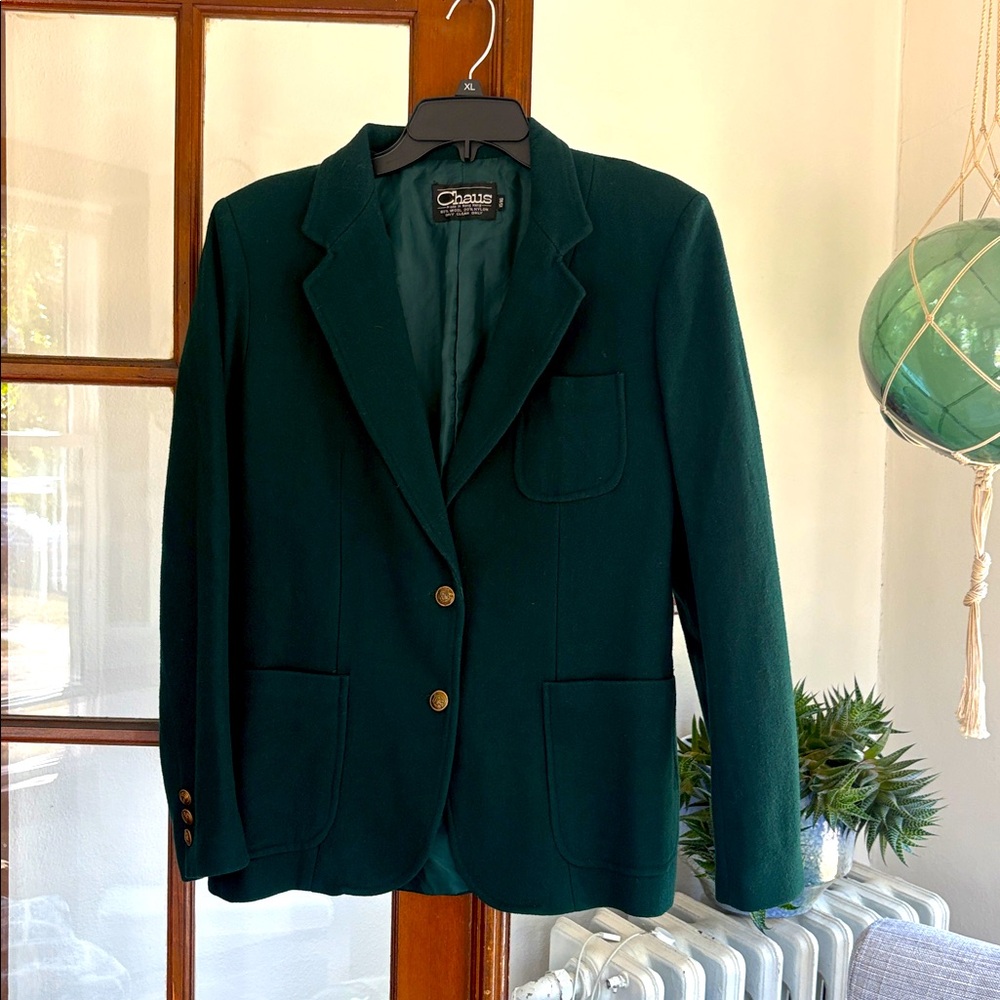 Chaus Dark Green Blazer